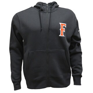 Nike Mens Club Fleece "F" FZ Hoodie - Anthracite